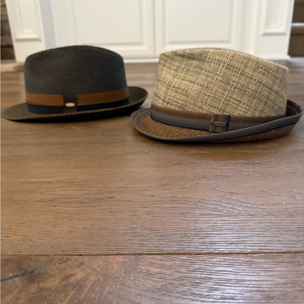 Scala Black and Tan Fedoras